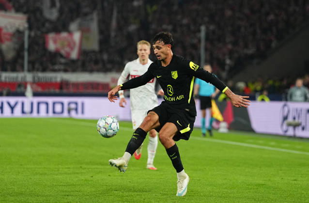 Marc Pubill (Atleti) during VfB Stuttgart and Atlético Madrid, League Phase UEFA Champions League, at MHPArena, Stuttgart, Germany on October 20, 2026. DeFodi Images. -