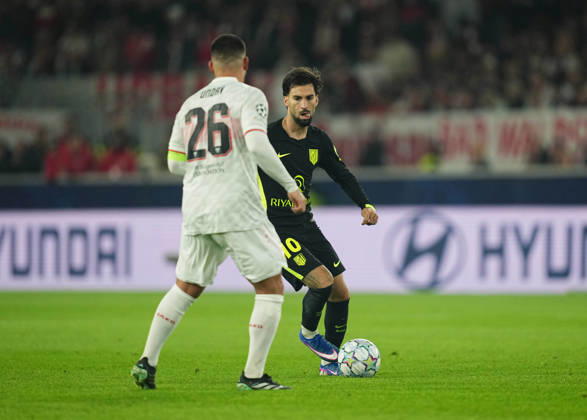Álex Baena (Atleti) during VfB Stuttgart and Atlético Madrid, League Phase UEFA Champions League, at MHPArena, Stuttgart, Germany on October 20, 2026. DeFodi Images. -