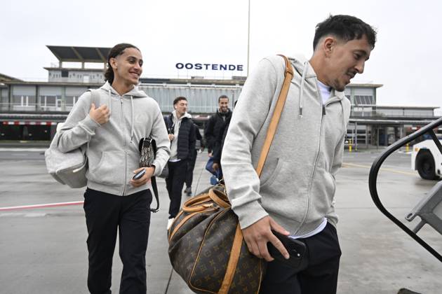 SC Braga v KAA Gent - UEFA Conference League Media Activities 21 10 2026 OOSTENDE, BELGIUM - OCTOBER 21 : Kadri Abdelkahar midfielder of KAA Gent pictured at the Oostende airport before departure for the UEFA Conference League 2026 27 League Phase matchday 2 match between SC Braga and KAA Gent on October 21, 2026 in Oostende, Belgium, 21 10 2026 Oostende Belgium Copyright: xNicoxVereeckenx