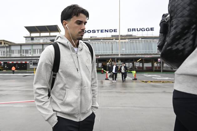 SC Braga v KAA Gent - UEFA Conference League Media Activities 21 10 2026 OOSTENDE, BELGIUM - OCTOBER 21 : Tiago Alves Araujo Felipe defender of KAA Gent pictured at the Oostende airport before departure for the UEFA Conference League 2026 27 League Phase matchday 2 match between SC Braga and KAA Gent on October 21, 2026 in Oostende, Belgium, 21 10 2026 Oostende Belgium Copyright: xNicoxVereeckenx