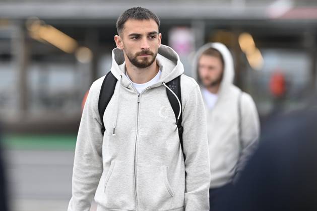 SC Braga v KAA Gent - UEFA Conference League Media Activities 21 10 2026 OOSTENDE, BELGIUM - OCTOBER 21 : Volckaert Matties defender of KAA Gent pictured at the Oostende airport before departure for the UEFA Conference League 2026 27 League Phase matchday 2 match between SC Braga and KAA Gent on October 21, 2026 in Oostende, Belgium, 21 10 2026 Oostende Belgium Copyright: xNicoxVereeckenx