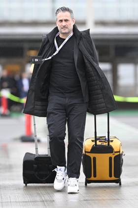 SC Braga v KAA Gent - UEFA Conference League Media Activities 21 10 2026 OOSTENDE, BELGIUM - OCTOBER 21 : Baro Sam president of KAA Gent pictured at the Oostende airport before departure for the UEFA Conference League 2026 27 League Phase matchday 2 match between SC Braga and KAA Gent on October 21, 2026 in Oostende, Belgium, 21 10 2026 Oostende Belgium Copyright: xNicoxVereeckenx