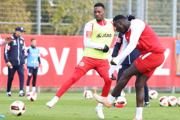 SHERALDO BECKER, SILAS KATOMPA MVUMPA TRAINING 1. FSV MAINZ 05 MAINZ