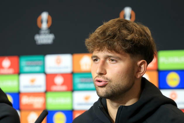 SOCCER - UEFA EL, Sturm vs Marseille GRAZ,AUSTRIA,21.OCT.26 - SOCCER - UEFA Europa League, SK Sturm Graz vs Olympique de Marseille, preview, press conference, PK, Pressekonferenz Sturm. Image shows Simon Seidl (Sturm).  GEPAxpictures xMarioxBuehner-Weinrauch