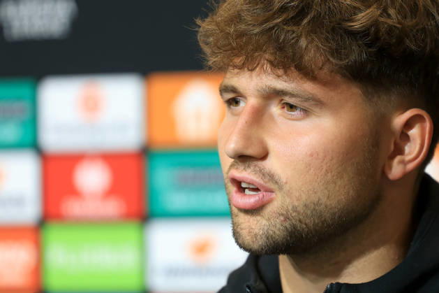 SOCCER - UEFA EL, Sturm vs Marseille GRAZ,AUSTRIA,21.OCT.26 - SOCCER - UEFA Europa League, SK Sturm Graz vs Olympique de Marseille, preview, press conference, PK, Pressekonferenz Sturm. Image shows Simon Seidl (Sturm).  GEPAxpictures xMarioxBuehner-Weinrauch