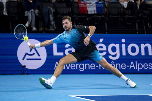 TENNIS : ATP, Tennis Herren 250 - Grand Tennis AURA - Decines (France) 21 10 2026 Stan Wawrinka (SUI) vs Martin Landaluce (ESP) during the tournament of the Auvergne Rhône-Alpes Grand Prix at the LDLC Arena in Décines on October 21, 2026. Photo Sandrine Thesillat PsNewZ  Copyright: xSandrinexTHESILLATx