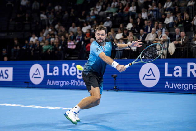 TENNIS : ATP, Tennis Herren 250 - Grand Tennis AURA - Decines (France) 21 10 2026 Stan Wawrinka (SUI) vs Martin Landaluce (ESP) during the tournament of the Auvergne Rhône-Alpes Grand Prix at the LDLC Arena in Décines on October 21, 2026. Photo Sandrine Thesillat PsNewZ  Copyright: xSandrinexTHESILLATx