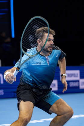 TENNIS : ATP, Tennis Herren 250 - Grand Tennis AURA - Decines (France) 21 10 2026 Stan Wawrinka (SUI) vs Martin Landaluce (ESP) during the tournament of the Auvergne Rhône-Alpes Grand Prix at the LDLC Arena in Décines on October 21, 2026. Photo Sandrine Thesillat PsNewZ  Copyright: xSandrinexTHESILLATx