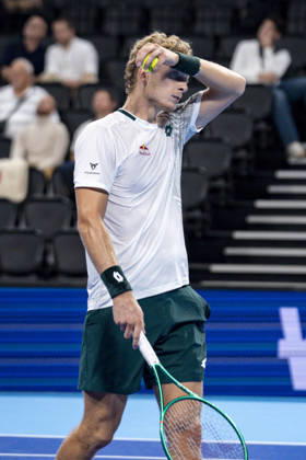 TENNIS : ATP, Tennis Herren 250 - Grand Tennis AURA - Decines (France) 21 10 2026 Stan Wawrinka (SUI) vs Martin Landaluce (ESP) during the tournament of the Auvergne Rhône-Alpes Grand Prix at the LDLC Arena in Décines on October 21, 2026. Photo Sandrine Thesillat PsNewZ  Copyright: xSandrinexTHESILLATx