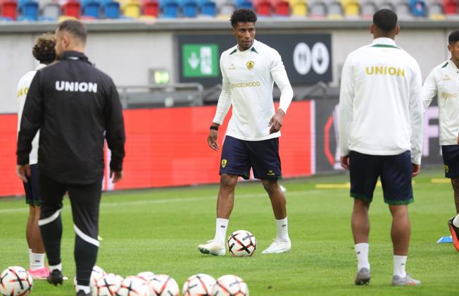 Union s Kevin Rodriguez pictured during a training session of Belgian soccer team Royale Union Saint-Gilloise, Wednesday 21 October 2026 in Dusseldorf, Germany, in preparation of tomorrow s game against Israeli Hapoel Be er Sheva F.C. on the third day of the UEFA Europa League league phase. The game was moved to Dusseldorf, as Belgian cities refused to host for security reasons. VIRGINIExLEFOUR  x190509187x