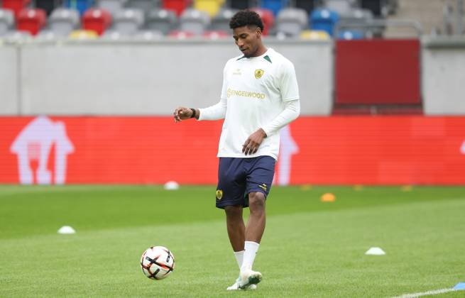 Union s Kevin Rodriguez pictured during a training session of Belgian soccer team Royale Union Saint-Gilloise, Wednesday 21 October 2026 in Dusseldorf, Germany, in preparation of tomorrow s game against Israeli Hapoel Be er Sheva F.C. on the third day of the UEFA Europa League league phase. The game was moved to Dusseldorf, as Belgian cities refused to host for security reasons. VIRGINIExLEFOUR  x190509096x