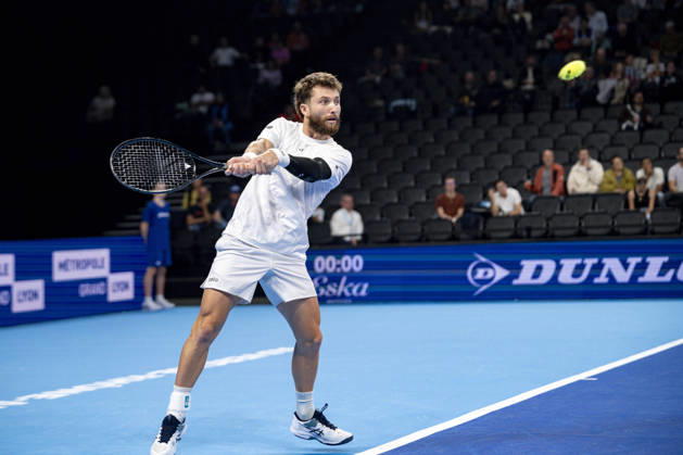 TENNIS : ATP, Tennis Herren 250 - Grand Tennis AURA - Decines (France) 21 10 2026 Corentin Moutet (FRA) vs Felix Balshaw (FRA) during the tournament of the Auvergne Rhône-Alpes Grand Prix at the LDLC Arena in Décines on October 21, 2026. Photo Sandrine Thesillat PsNewZ  Copyright: xSandrinexTHESILLATx