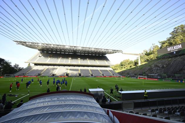 SC Braga v KAA Gent - UEFA Conference League Media Activities 21 10 2026 BRAGA, PORTUGAL - OCTOBER 21 : General view inside the stadium pictured during a training session ahead of the UEFA Conference League 2026 27 League Phase matchday 2 match between SC Braga and KAA Gent on October 21, 2026 in Braga, Portugal, 21 10 2026 Braga Portugal  Copyright: xNicoxVereeckenx