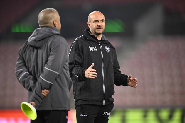 FC Midtjylland v Sint-Truidense VV - UEFA Conference League Media Activities 21 10 2026 HERNING, DENMARK - OCTOBER 21 : De Meyer Frederic head coach of Sint-Truidense VV pictured during a training session ahead of the UEFA Conference League 2026 27 League Phase matchday 2 match between FC Midtjylland and Sint-Truidense VV on October 21, 2026 in Herning, Denmark, 21 10 2026 Herning Denmark  Copyright: xTomasxSiskx