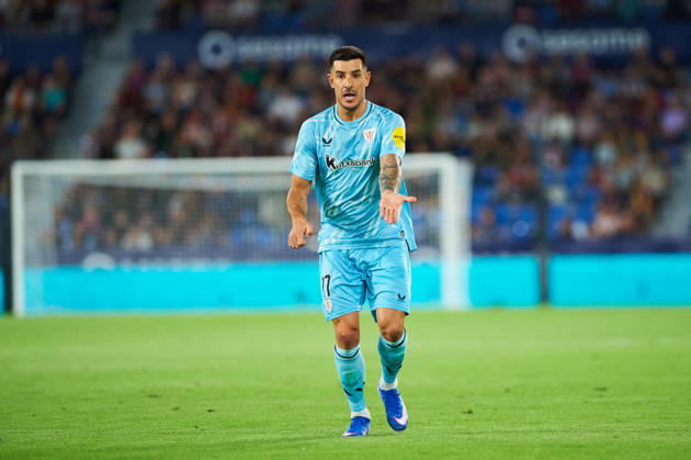 Yuri Berchiche (Athletic Club) during the LaLiga EA Sports match between Levante UD and Athletic Club at Estadi Ciutat de València on October 21, 2026 in Valencia, Spain. -