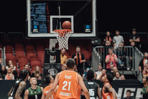 4. Spieltag des Basketball Eurocup Niners Chemnitz -Slask Wroclaw 21.10.2026 ab 19:00 Uhr Chemnitz, Chemnitz Arena Im Foto:21 Mateo Seric 4. Spieltag des Basketball Eurocup Niners Chemnitz -Slask Wroclaw Chemnitz Sachsen Deutschland Copyright: xEHLxMedia MichelxKöhlerx 20262110-Niners-Chemnitz-Slask-Wroclaw-021