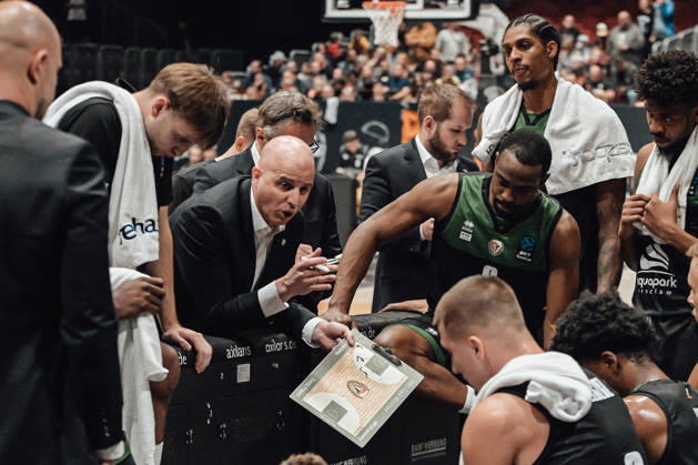 4. Spieltag des Basketball Eurocup Niners Chemnitz -Slask Wroclaw 21.10.2026 ab 19:00 Uhr Chemnitz, Chemnitz Arena Im Foto: Team Slask Wroclaw 4. Spieltag des Basketball Eurocup Niners Chemnitz -Slask Wroclaw Chemnitz Sachsen Deutschland Copyright: xEHLxMedia MichelxKöhlerx 20262110-Niners-Chemnitz-Slask-Wroclaw-028