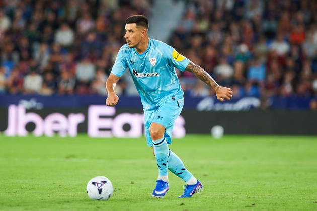 Yuri Berchiche (Athletic Club) during the LaLiga EA Sports match between Levante UD and Athletic Club at Estadi Ciutat de València on October 21, 2026 in Valencia, Spain. -