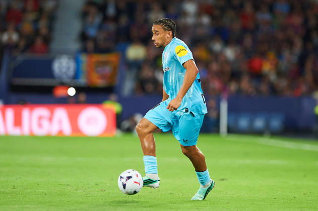 Johaneko Louis-Jean (Athletic Club) during the LaLiga EA Sports match between Levante UD and Athletic Club at Estadi Ciutat de València on October 21, 2026 in Valencia, Spain. -