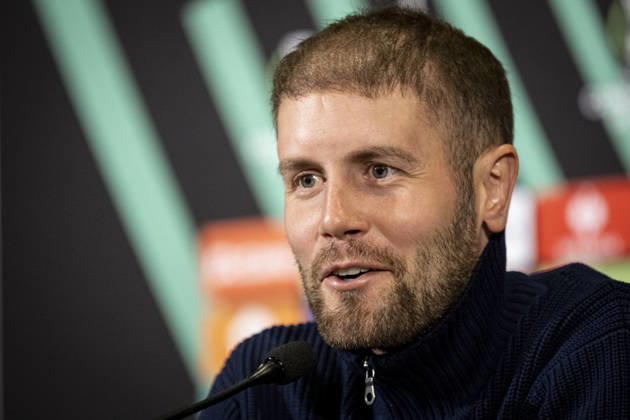 Coach Fabian Hurzeler of Brighton speaks during the press conference, PK, Pressekonferenz prior to the Football Conference League 2nd round match FK Jablonec vs Brighton in Jablonec nad Nisou, Czech Republic, October 21, 2026. (CTKxPhoto RadekxPetrasek) CTKPhotoP2026102108471  CTKPhotoP2026102108471