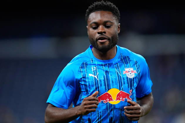 October 21, 2026, Madrid, Madrid, Spain: Ridle Baku of RB Leipzig looks on during the UEFA Champions League 2026 27 League Phase MD3 match between Real Madrid CF and RB Leipzig at Bernabeu stadium on October 21, 2026, in Madrid, Spain. Real Madrid CF V RB Leipzig - UEFA Champions League 2026 27 League Phase MD3  - ZUMAa181 20261021_zaa_a181_036 Copyright: xDennisxAgyemanx