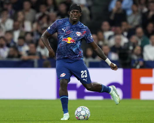 ESP: Real Madrid v RB Leipzig. UEFA Champions League. Matchday 3. Castello Lukeba of RB Leipzig during the UEFA Champions League match between Real Madrid and RB Leipzig played at Santiago Bernabeu Stadium on 21 Oct 2026 in Madrid, Spain. kpng Copyright: xCesarxCebollax xPRESSINPHOTOx PS_2627_RMA_LEI_005