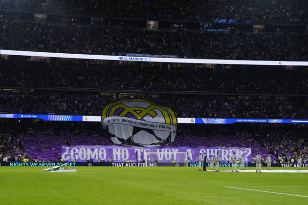 Real Madrid v RB Leipzig - UEFA Champions League 2026 27 League Phase MD3 MADRID, SPAIN - OCTOBER 21: Real Madrid fans make a choreography during the ceremony prior to the UEFA Champions League 2026 27 League Phase MD3 match between Real Madrid and RB Leipzig at Santiago Bernabeu Stadium on October 21, 2026 in Madrid, Spain. Madrid Santiago Bernabeu Spain Copyright: x2026xGokhanxTaner PSxImagesxGokhanxTaner PSxImagesx