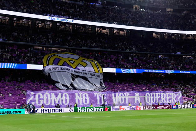 October 21, 2026, Madrid, Madrid, Spain: Real Madrid fans during UEFA Champions League football match between Real Madrid CF and RB Leipzig at Santiago Bernabeu Stadium in Madrid, Spain, October 21, 2026 Madrid Spain - ZUMAa206 20261021_zsp_a206_006 Copyright: xRubenxAlbarranx