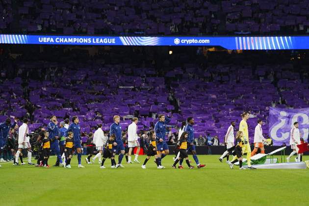 Real Madrid v RB Leipzig - UEFA Champions League 2026 27 League Phase MD3 MADRID, SPAIN - OCTOBER 21: Real Madrid fans make a choreography during the ceremony prior to the UEFA Champions League 2026 27 League Phase MD3 match between Real Madrid and RB Leipzig at Santiago Bernabeu Stadium on October 21, 2026 in Madrid, Spain. Madrid Santiago Bernabeu Spain Copyright: x2026xGokhanxTaner PSxImagesxGokhanxTaner PSxImagesx
