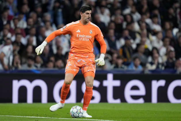 ESP: Real Madrid v RB Leipzig. UEFA Champions League. Matchday 3. Thibaut Courtois of Real Madrid CF during the UEFA Champions League match between Real Madrid and RB Leipzig played at Santiago Bernabeu Stadium on 21 Oct 2026 in Madrid, Spain. kpng Copyright: xCesarxCebollax xPRESSINPHOTOx PS_2627_RMA_LEI_010