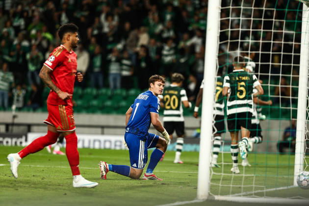 Sporting CP v LASK Linz. UEFA Champions League. Matchday 3. Lukas Junwirth of LASK Linz during the UEFA Champions League match between Sporting CP Portugal and LASK Linz played at Jose Alvalade Stadium on October 21, 2026 in Lisboa, Portugal. kpng Copyright: xSandroxAlemaox xPRESSINPHOTOx SA_2627_SPO_LAN_017