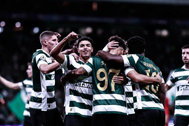 October 21, 2026, Lisboa, Lisboa, Portugal: Luis Suarez of Sporting Clube de Portugal celebrates scoring his sides first goal of the match during the UEFA Champions League first round MD-3 football match between Sporting CP and Lask Linz, in Lisbon on October 21, 2026. Lisboa Portugal - ZUMAg283 20261021_zsp_g283_007 Copyright: xJoaoxGregoriox