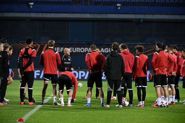 Croatia, Zagreb, 21.10.2026. Maksimir Stadium. NEC Nijmegen training session ahead of tomorrow s Europa League match against GNK Dinamo. In the photo: training session. Photo: Damir Krajac CROPIX