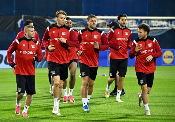 Croatia, Zagreb, 21.10.2026. Maksimir Stadium. NEC Nijmegen training session ahead of tomorrow s Europa League match against GNK Dinamo. In the photo: training session. Photo: Damir Krajac CROPIX