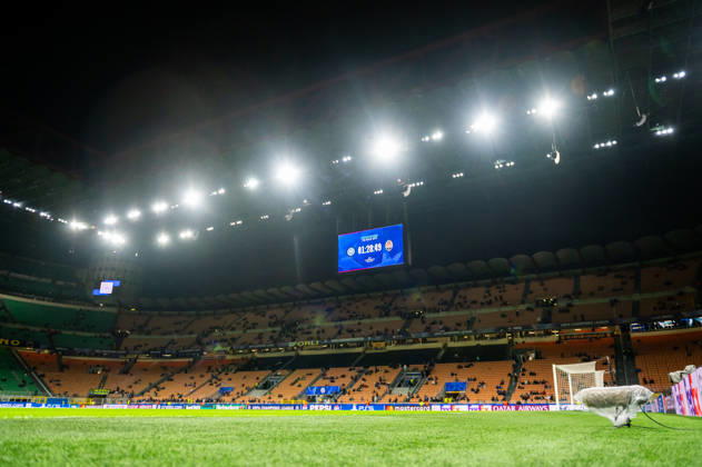 San-Siro during UEFA Champions League 2026 27 league phase game between Internazionale Milano and FC Shakhtar Donetsk (Gleb Soboliev Ball Raw Images) Milan San Siro Italy Copyright: xGlebxSobolievx glebsoboliev_inter_shakhtar_003