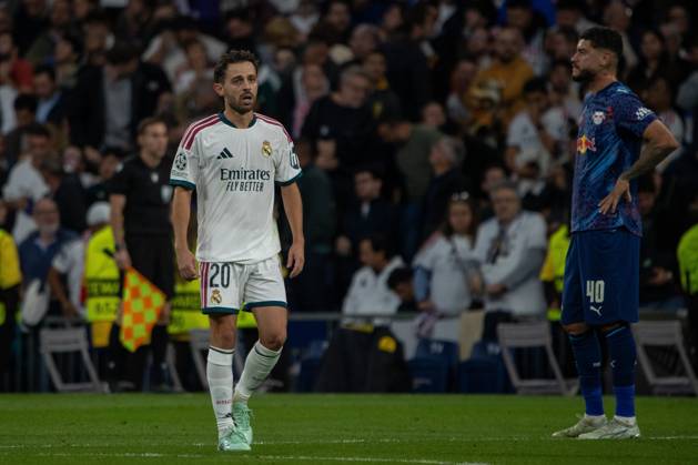 October 21, 2026, Madrid, Spain: Bernardo Silva (Real Madrid) seen in action during the UEFA Champions League 2026 2027 match between Real Madrid and RB Leipzig UEFA Champions League 2026 2027 (Half-Time) Real Madrid And RB Leipzig In Madrid, Spain - 21 Oct 2026  - ZUMAs197 20261021_aaa_s197_268 Copyright: xDavidxCanalesx