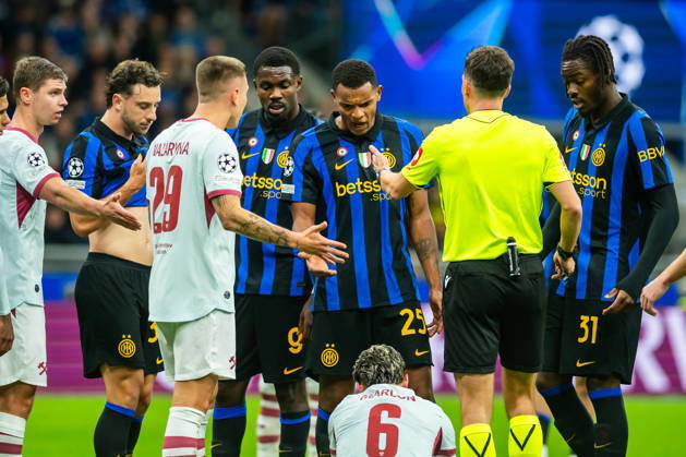 Manuel Akanji seen during UEFA Champions League 2026 27 league phase game between Internazionale Milano and FC Shakhtar Donetsk (Gleb Soboliev Ball Raw Images) Milan San Siro Italy Copyright: xGlebxSobolievx glebsoboliev_inter_shakhtar_052