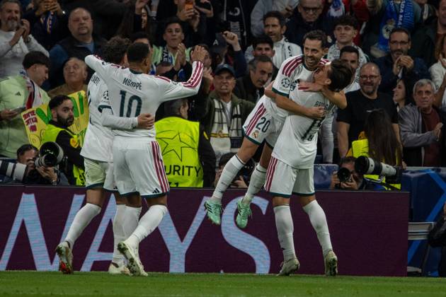 October 21, 2026, Madrid, Spain: Bernardo Silva (Real Madrid) seen in action during the UEFA Champions League 2026 2027 match between Real Madrid and RB Leipzig Madrid Spain - ZUMAs197 20261021_aaa_s197_259 Copyright: xDavidxCanalesx