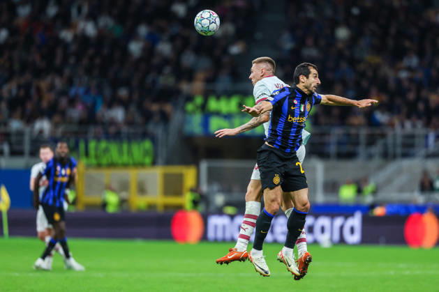 SOCCER - UEFA Champions League - Inter - FC Internazionale vs. Shakhtar Donetsk Photo by IPA ABACAPRESS.COM90005762 - Henrikh Mkhitaryan of FC Internazionale in action during the 2026 27 UEFA Champions League group stage—Matchday 3—in the soccer match between FC Internazionale and FC Shakhtar Donetsk. Milan Italy  Copyright: xIPAxSport ABACAx
