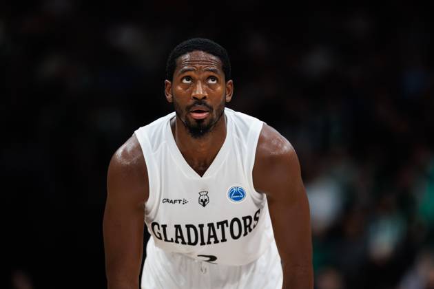 Terrell Harris (Gladiators Trier), Emotionen, Geste, Gestik, Mimik, Freisteller, Portrait Vet Concept Gladiators Trier vs KK Split, Basketball, FIBA Europe Cup, 3. Spieltag, Saison 2026 2027, 21.10.2026 Vet Concept Gladiators Trier vs KK Split, Basketball, FIBA Europe Cup, 3. Spieltag, Saison 2026 2027, 21.10.2026 Copyright: xEibnerxPressefotox EP_ANS