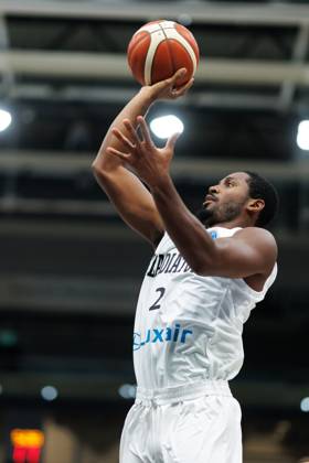 Terrell Harris (Gladiators Trier) mit Ball, Action Aktion, Freisteller , Emotionen, Geste, Gestik, Mimik, Freisteller, Portrait Vet Concept Gladiators Trier vs KK Split, Basketball, FIBA Europe Cup, 3. Spieltag, Saison 2026 2027, 21.10.2026 Vet Concept Gladiators Trier vs KK Split, Basketball, FIBA Europe Cup, 3. Spieltag, Saison 2026 2027, 21.10.2026 Copyright: xEibnerxPressefotox EP_ANS