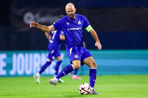 ZAGREB , 22-10-2026 , Maksimir Stadium , season 2026 2027 , Europa League football match day 3 , match between Dinamo Zagreb and NEC , Picture shows Dinamo Zagreb player Josip Misic Dinamo Zagreb - NEC  x208959321x Copyright: