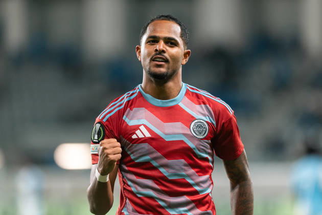 October 22, 2026, Limassol, Limassol, CYPRUS: CAIO FEREIRA 11 of Riga reacts during the Conference League Matchday 2 game between Pafos and Riga at Alpha Mega Stadium in Kolossi,Limassol,Cyprus on 22 of October 2026. Limassol CYPRUS - ZUMAk195 20261022_znp_k195_020 Copyright: xXenophonxKarakalosx