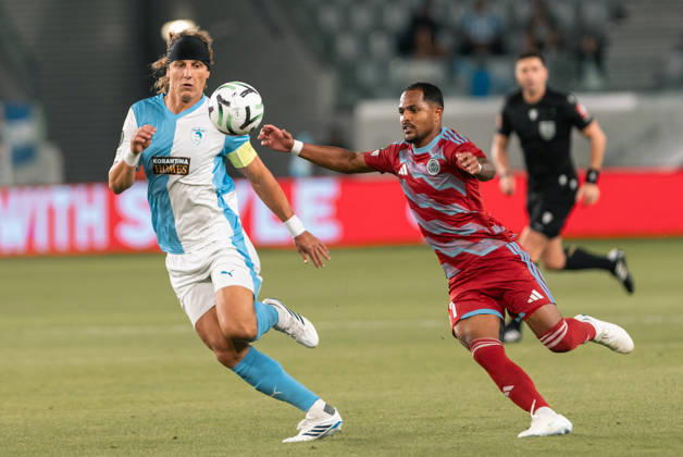 October 22, 2026, Limassol, Limassol, CYPRUS: CIAO FEREIRA 10 of Riga in action during the Conference League Matchday 2 game between Pafos and Riga at Alpha Mega Stadium in Kolossi,Limassol,Cyprus on 22 of October 2026. Limassol CYPRUS - ZUMAk195 20261022_znp_k195_029 Copyright: xXenophonxKarakalosx