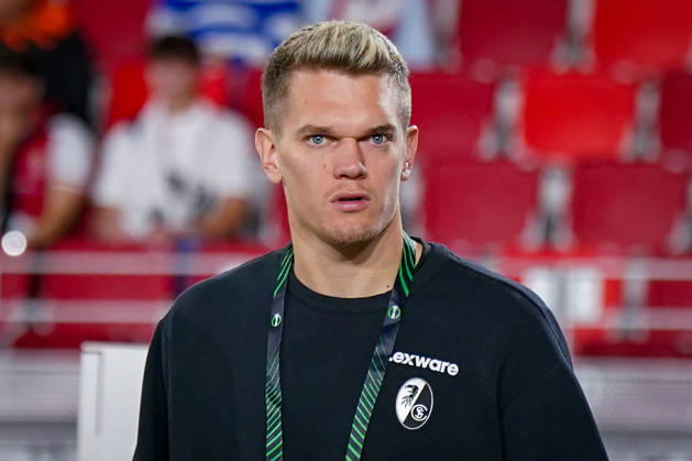 Fussball UEFA Conference League 2026 - 2027, 2. Spieltag - AS Monaco vs SC Freiburg - Stadion Louis II (Monaco): Matthias Ginter (SC Freiburg, 28) Mimik, Gesichtsausdruck, Emotion Copyright: xJOERANxSTEINSIEKx