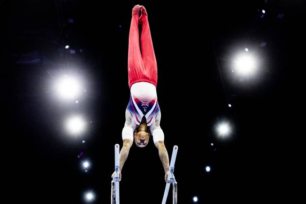 ROTTERDAM - Joe Fraser (GBR) during the All-Around final at the World Gymnastics Championships in Rotterdam Ahoy. IRIS VAN DEN BROEK ANP xVIxANPxSportx xxANPxIVx 573292530 originalFilename: 573292530.jpg