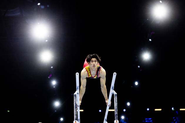 ROTTERDAM - Daiki Hashimoto (JPN) during the All-Around final at the World Gymnastics Championships in Rotterdam Ahoy. IRIS VAN DEN BROEK ANP xVIxANPxSportx xxANPxIVx 573292851 originalFilename: 573292851.jpg