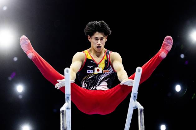 ROTTERDAM - Daiki Hashimoto (JPN) during the All-Around final at the World Gymnastics Championships in Rotterdam Ahoy. IRIS VAN DEN BROEK ANP xVIxANPxSportx xxANPxIVx 573294357 originalFilename: 573294357.jpg