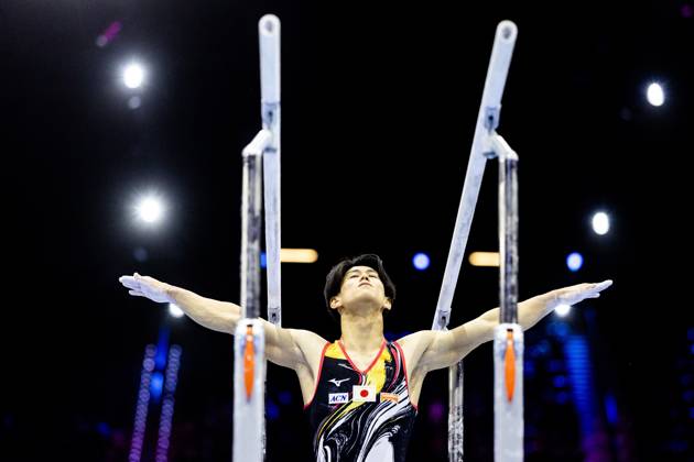ROTTERDAM - Daiki Hashimoto (JPN) during the All-Around final at the World Gymnastics Championships in Rotterdam Ahoy. IRIS VAN DEN BROEK ANP xVIxANPxSportx xxANPxIVx 573294412 originalFilename: 573294412.jpg