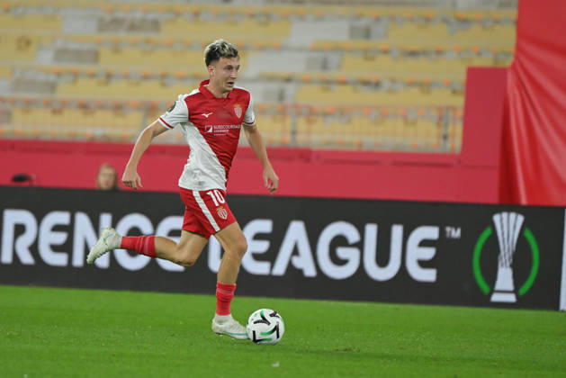 FOOTBALL : AS Monaco VS SC Freiburg - UEFA Conference League - 22 10 2026 Aleksandr Golovin (ASM) - UEFA Conference League match between AS Monaco and SC Freiburg on October 22, 2026 at the Louis II Stadium in Monaco. MonacoMonaco  Copyright: xWilliamxCannarellax